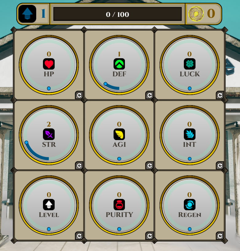 Meta-Progression Menu